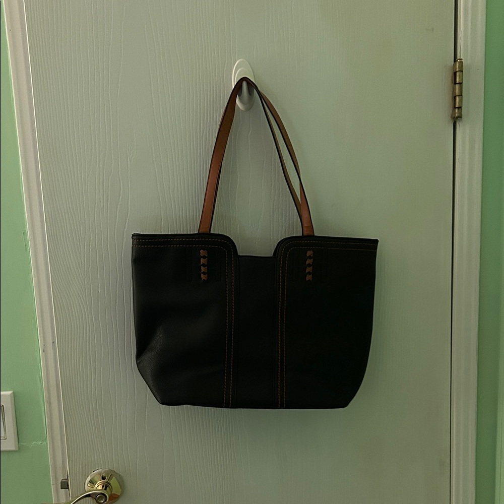 Montana West Black and Brown Tote Bag